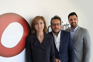 De izquierda a derecha, Laura Urquizu (CEO), Josep Coll (Fundador), David Casellas (socio y responsable de negocio a nivel global)