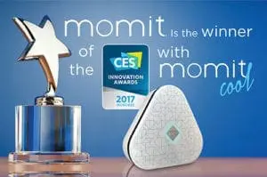 Momit gana el premio Innovation Award de la edición CES Las Vegas 2017 Momit gana el premio Innovation Award de la edición CES Las Vegas 2017